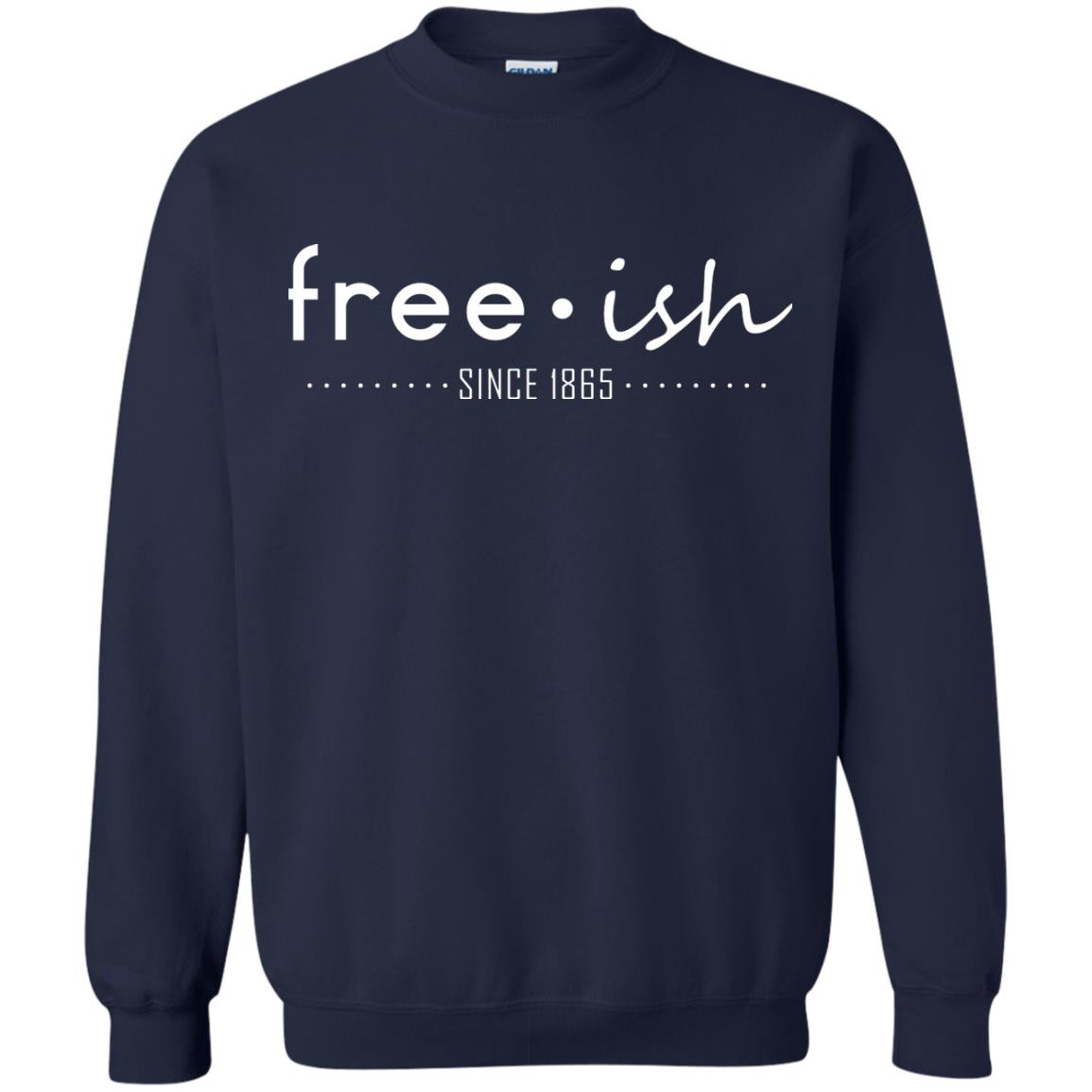 Free Ish Since 1865 Black Pride T-shirt Navy