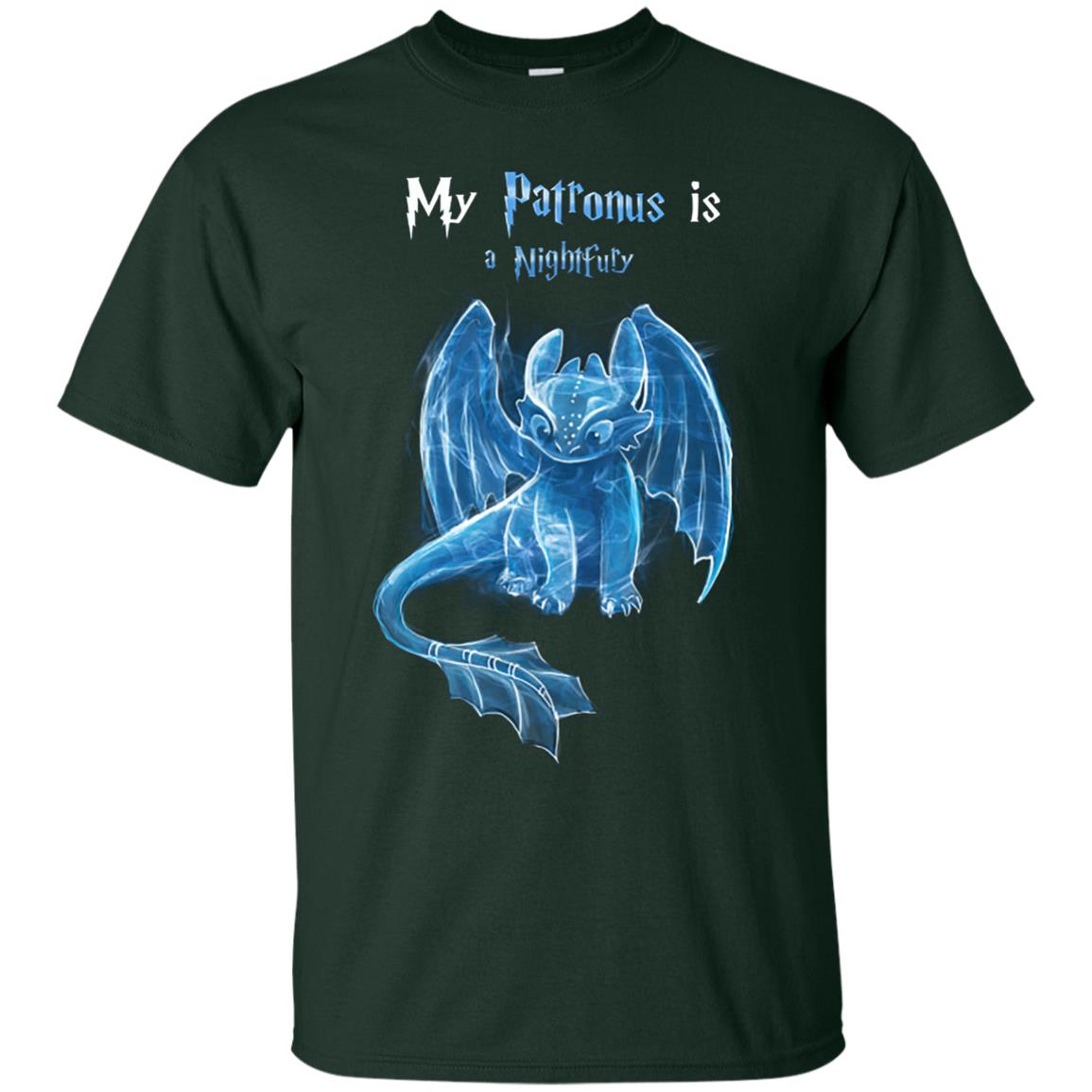 My Patronus Is A Nightfury How To Train Your Dragon T-shirt Forest
