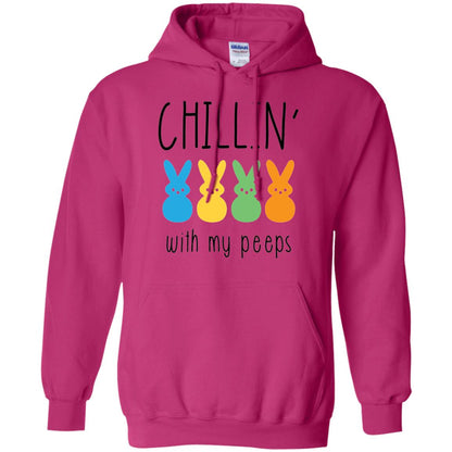 Chillin With My Peeps Happy Easter T-shirt Heliconia