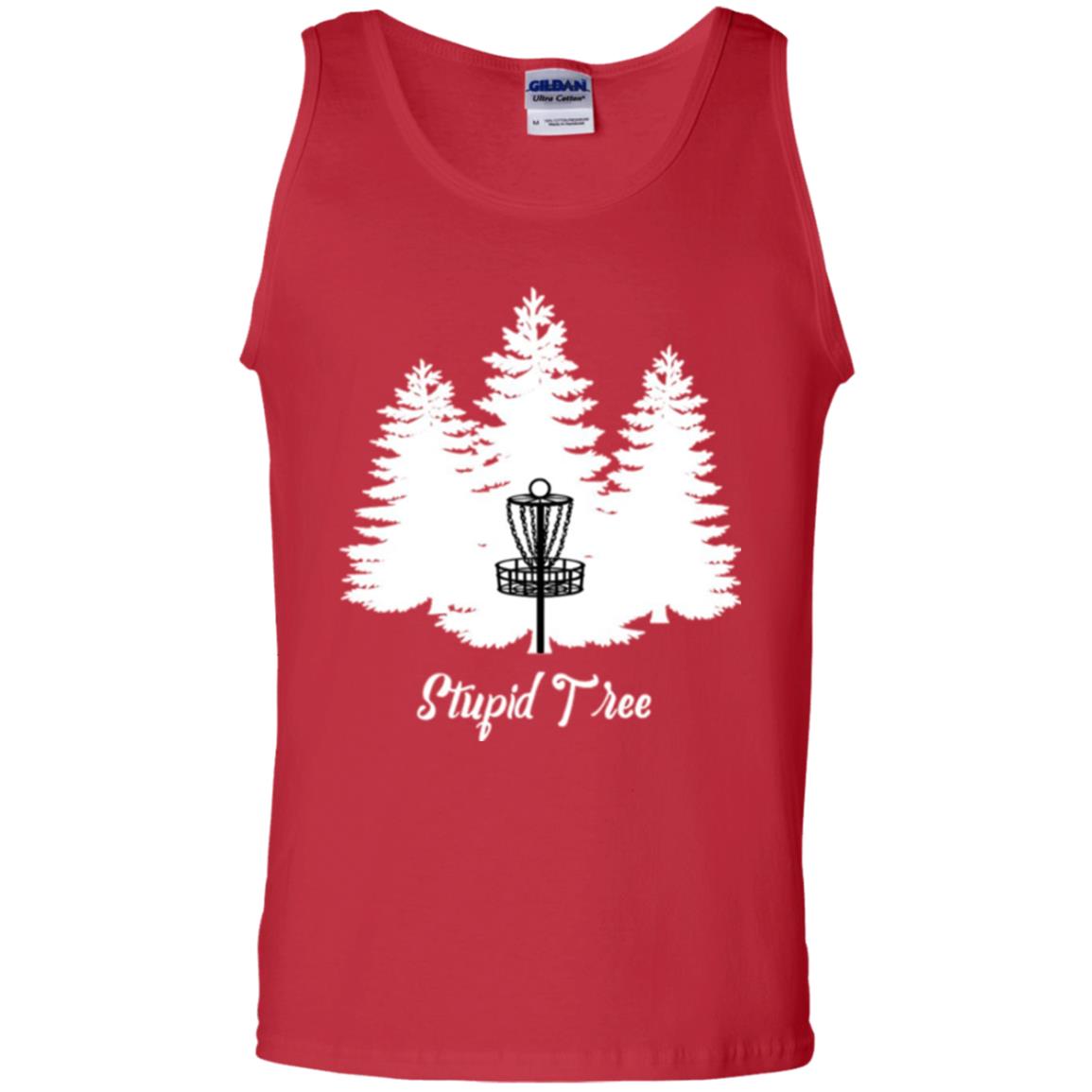 Disc Golf T-shirt Stupid Tree Red