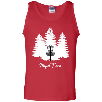 Disc Golf T-shirt Stupid Tree Red