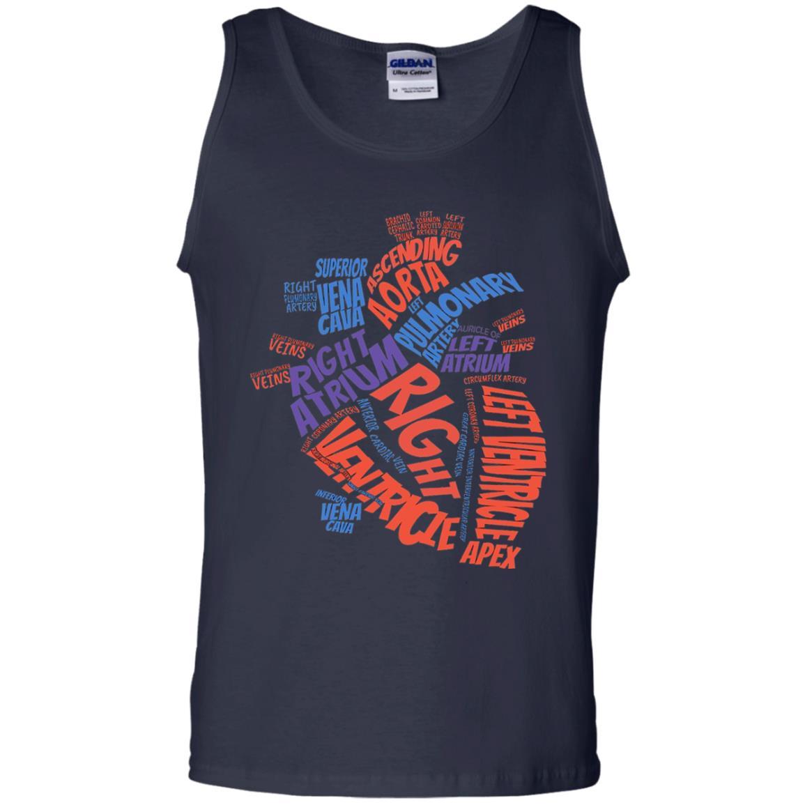 Anatomical Heart T-shirt Navy