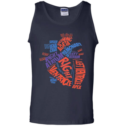 Anatomical Heart T-shirt Navy