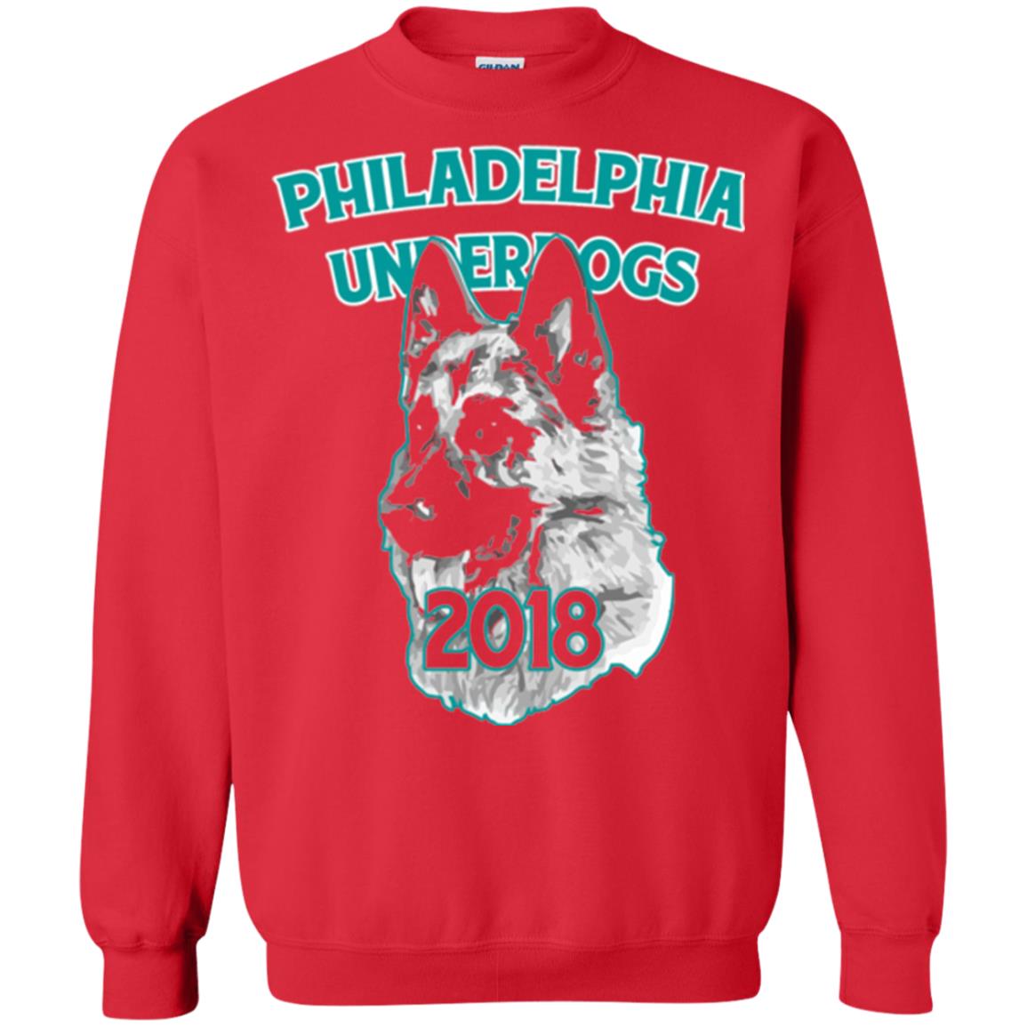 Dog Lover T-shirt Philadelphia Underdogs Celebration 2018 T-shirt Red