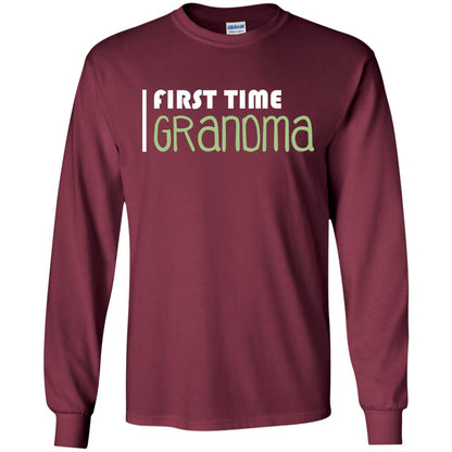 First Time Grandma Shirt Maroon