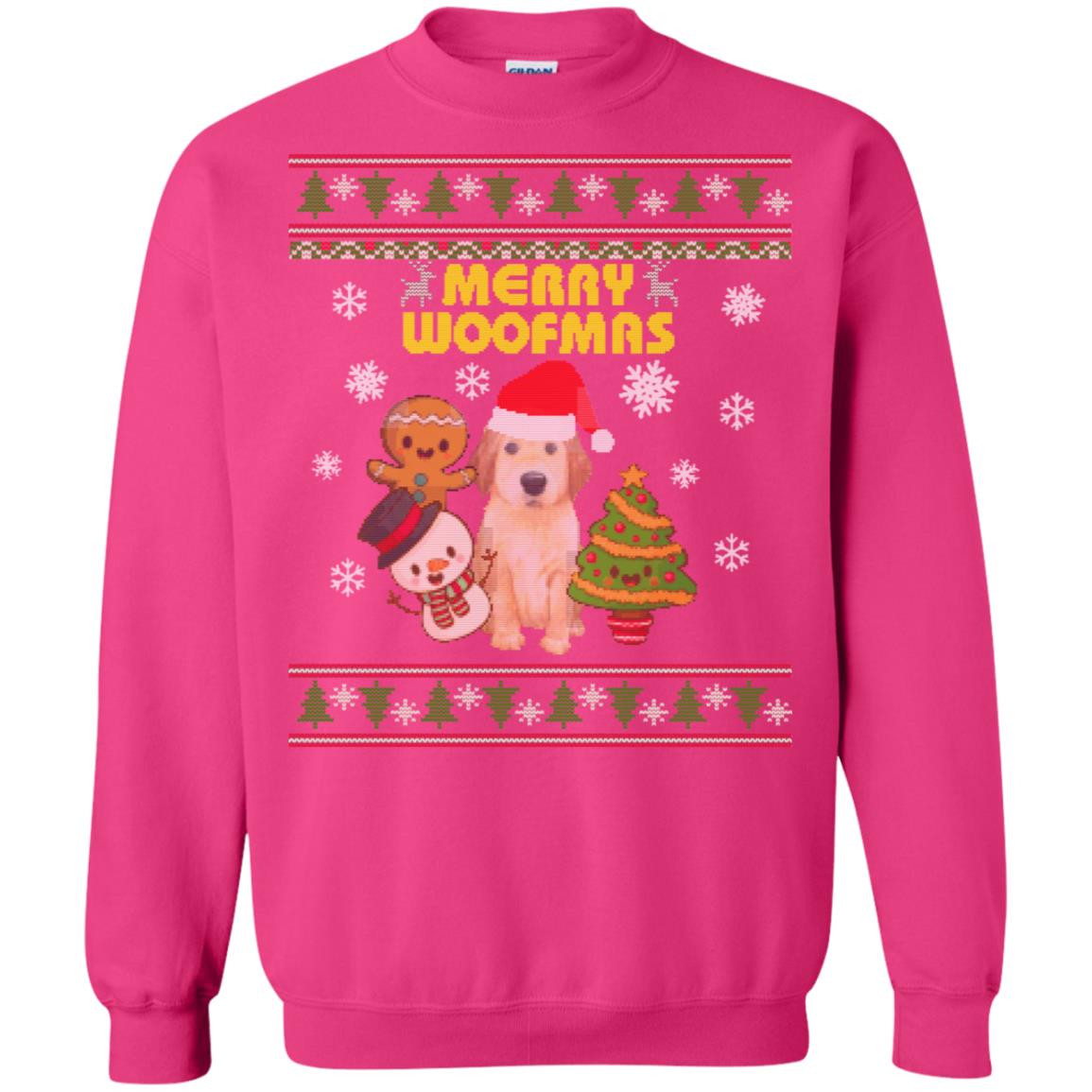 Merry Woofmas Dogs Lovers X-mas 2018 Gift Shirt Heliconia