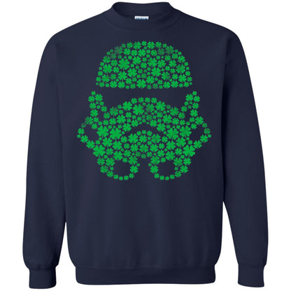 Stormtrooper Clovers St. Patrick_s Graphic T-shirt Navy