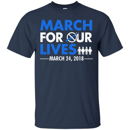 March For Our Lives March 24 2018 Gun Control T-shirt Navy