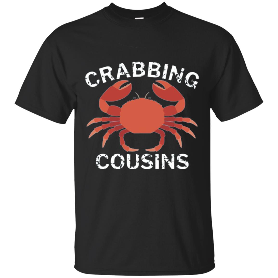 Fishing Lovers T-shirt Crabbing Cousins Black