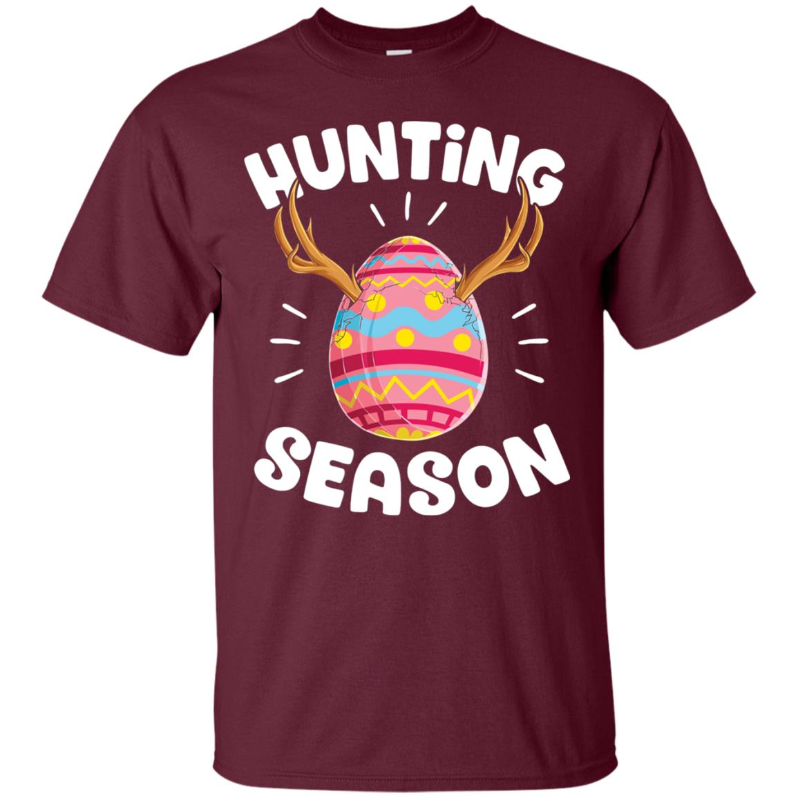 Hunting Season Easter Shirt Maroon