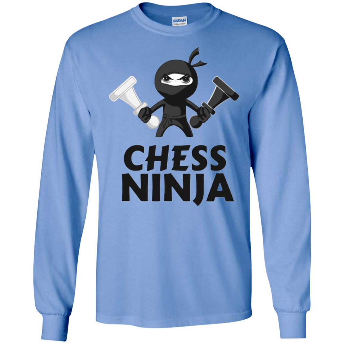 Funny Chess Ninja T-shirt Carolina Blue