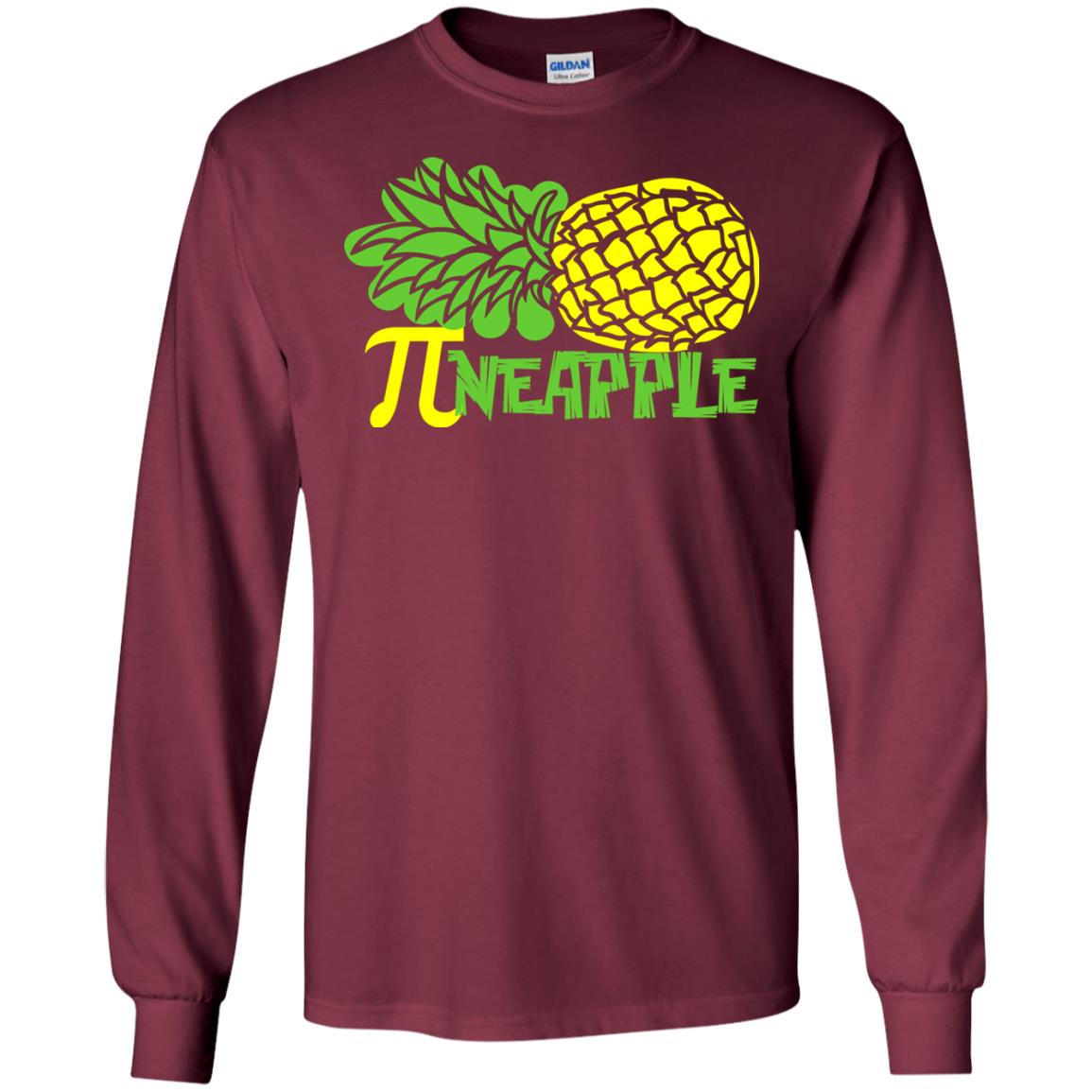 Cool Pineapple Gift Shirt For Pi Day Maroon