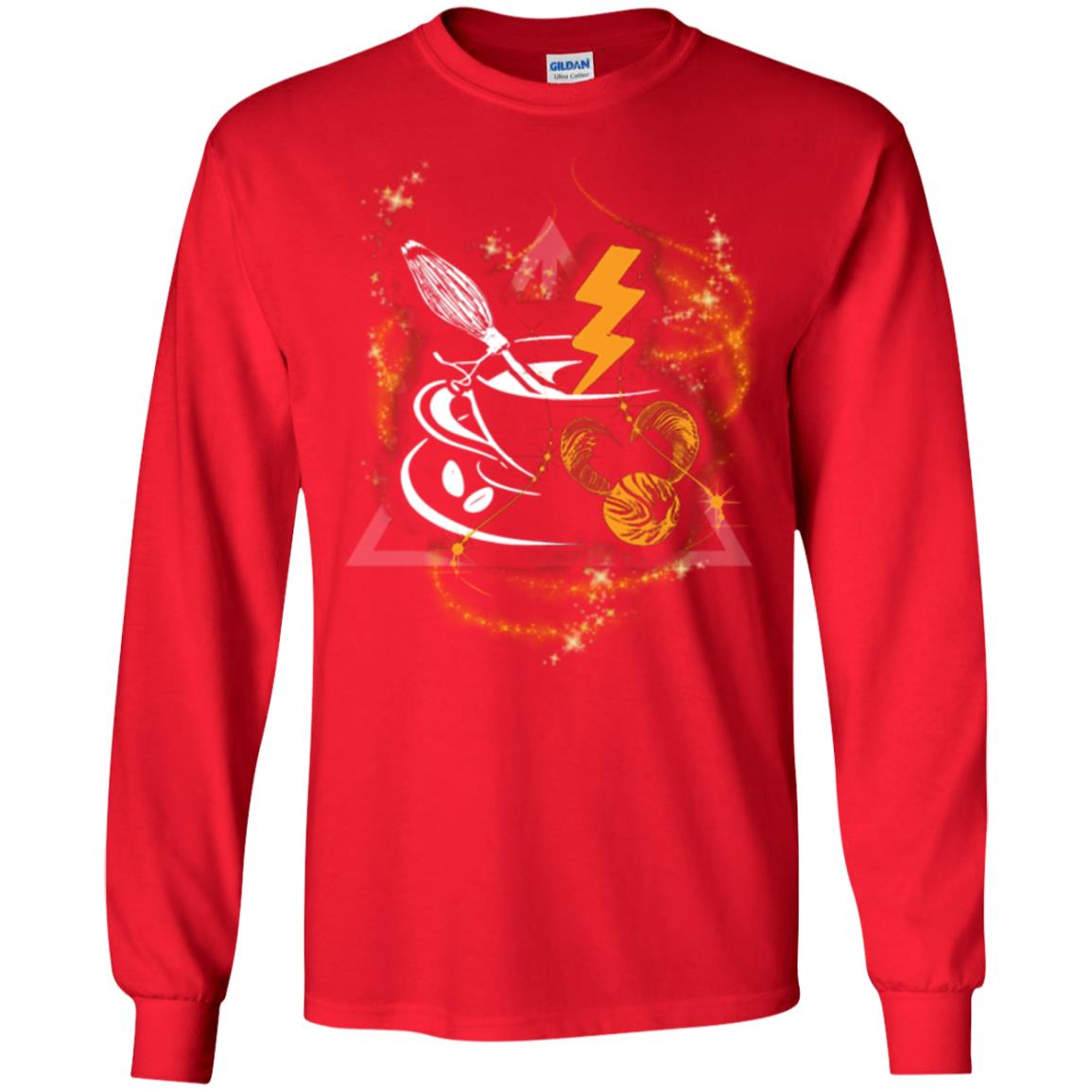 Harry Potter Coffee Movie Fan T-shirt Red