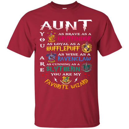 Aunt My Favorite Wizard Harry Potter Fan T-shirt Cardinal