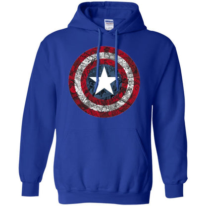 Film T-shirt Captain America Avengers Shield Comic Graphic Royal
