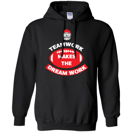Football T-shirt TeamWork Makes The Dreamwork Black