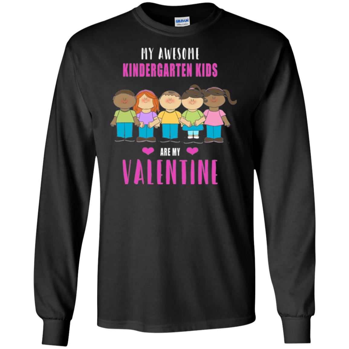 Kindergarten Teacher T-shirt My Awesome Kindergarten Kids Black