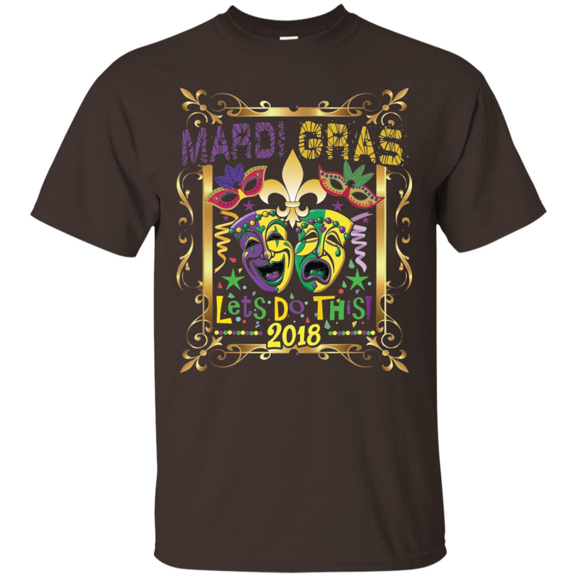 Fleur Symbol New Orleans Parade Mardi Gras T-shirt Dark Chocolate