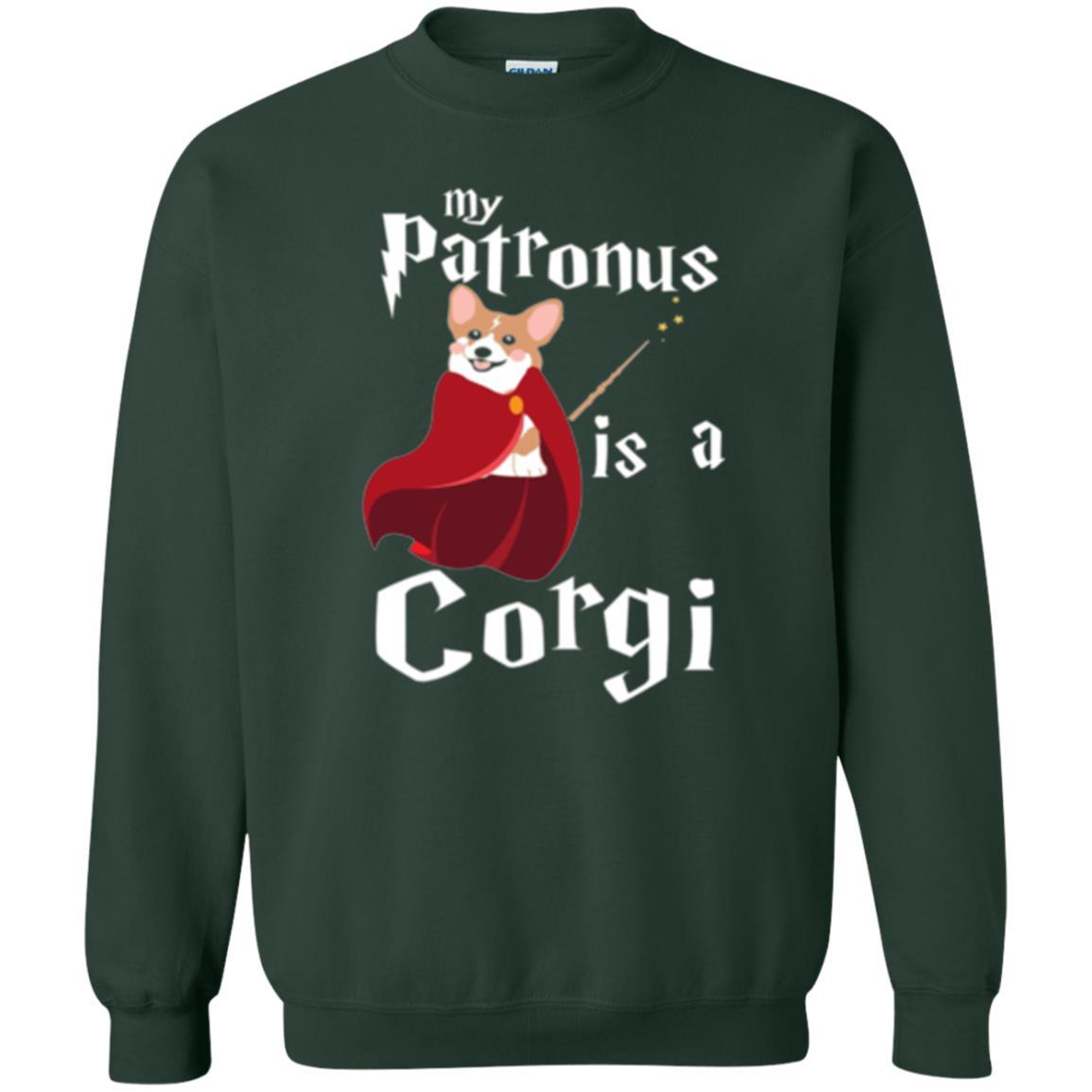 Dog Lover T-shirt My Patronus Is A Corgi T-shirt Forest Green