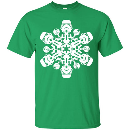 Christmas T-shirt Star Wars Stormtrooper Snowflake Irish Green