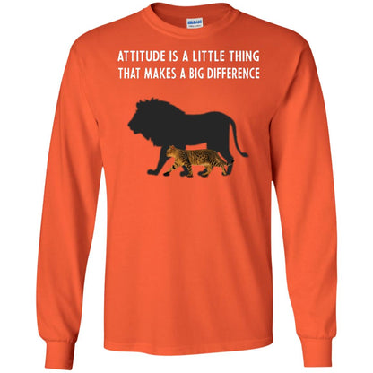 Attitude Is Little Thing That Make A Big Difference Best Quote Shirt Orange