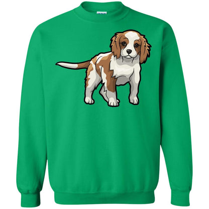 Cute Blenheim Cavalier King Charles Spaniel T-shirt Irish Green