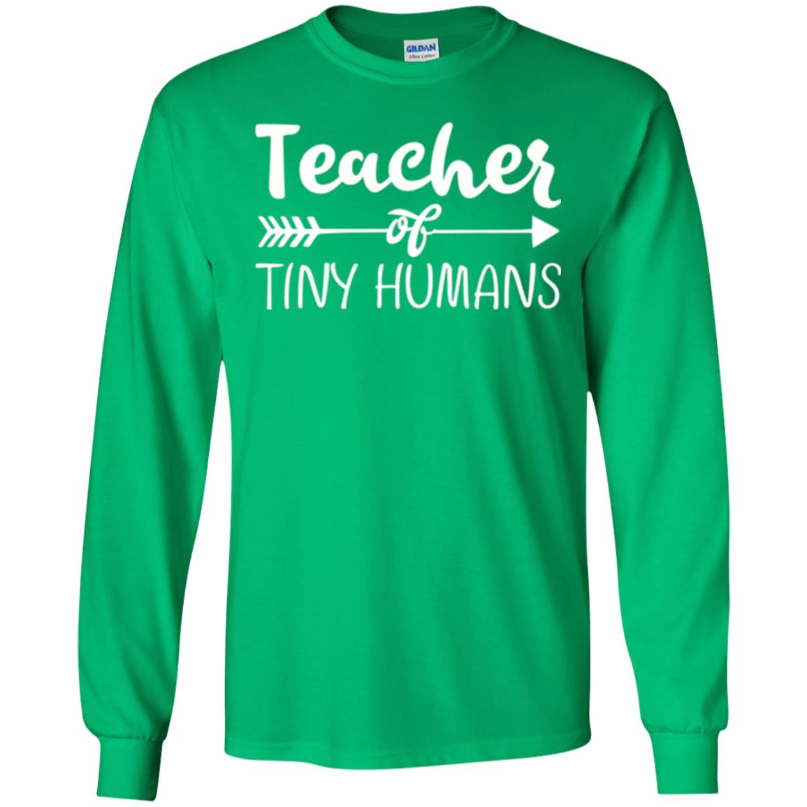Kindergarten Preschool T-shirt Teacher Of Tiny Humans Irish Green