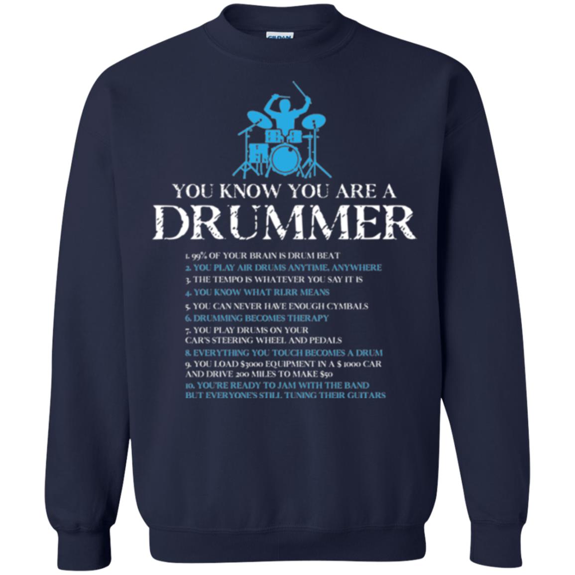 Drummer T-shirt You_re A Drummer Navy