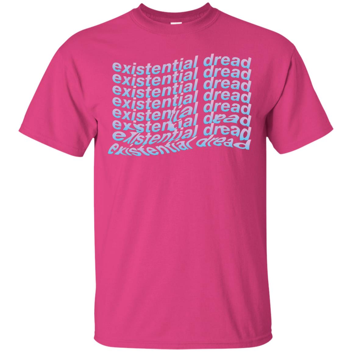 Existential Dread Waves Melting Distortion Aesthetic T-shirt Heliconia