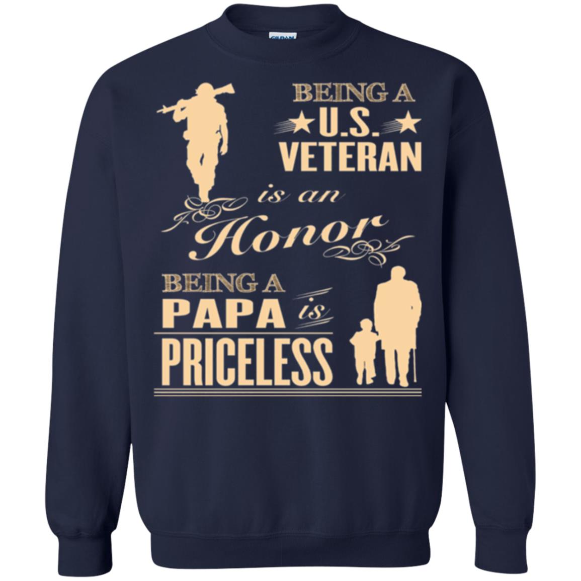 Papa T-shirt Being A U.s Veteran Navy