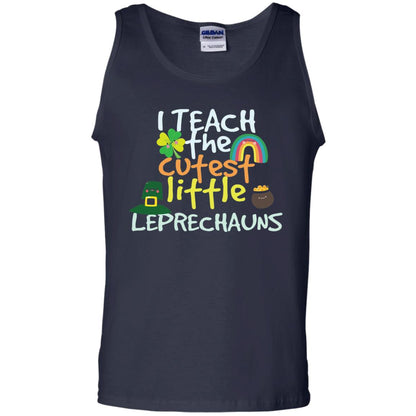 Cutest Little Leprechauns St. Patricks Day Teacher T-shirt Navy