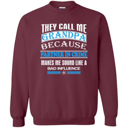 Family T-shirt They Call Me Grandpa Maroon