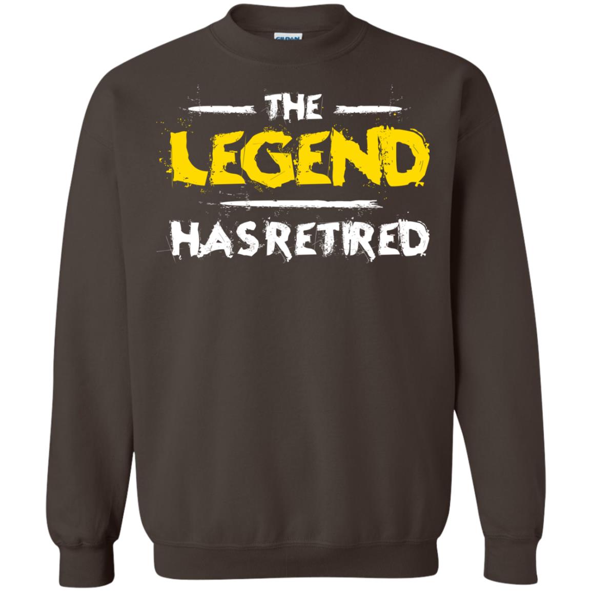 Retirement T-shirt The Legend Has Retired Dark Chocolate