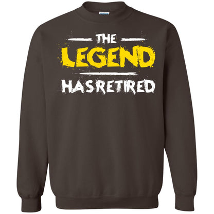 Retirement T-shirt The Legend Has Retired Dark Chocolate