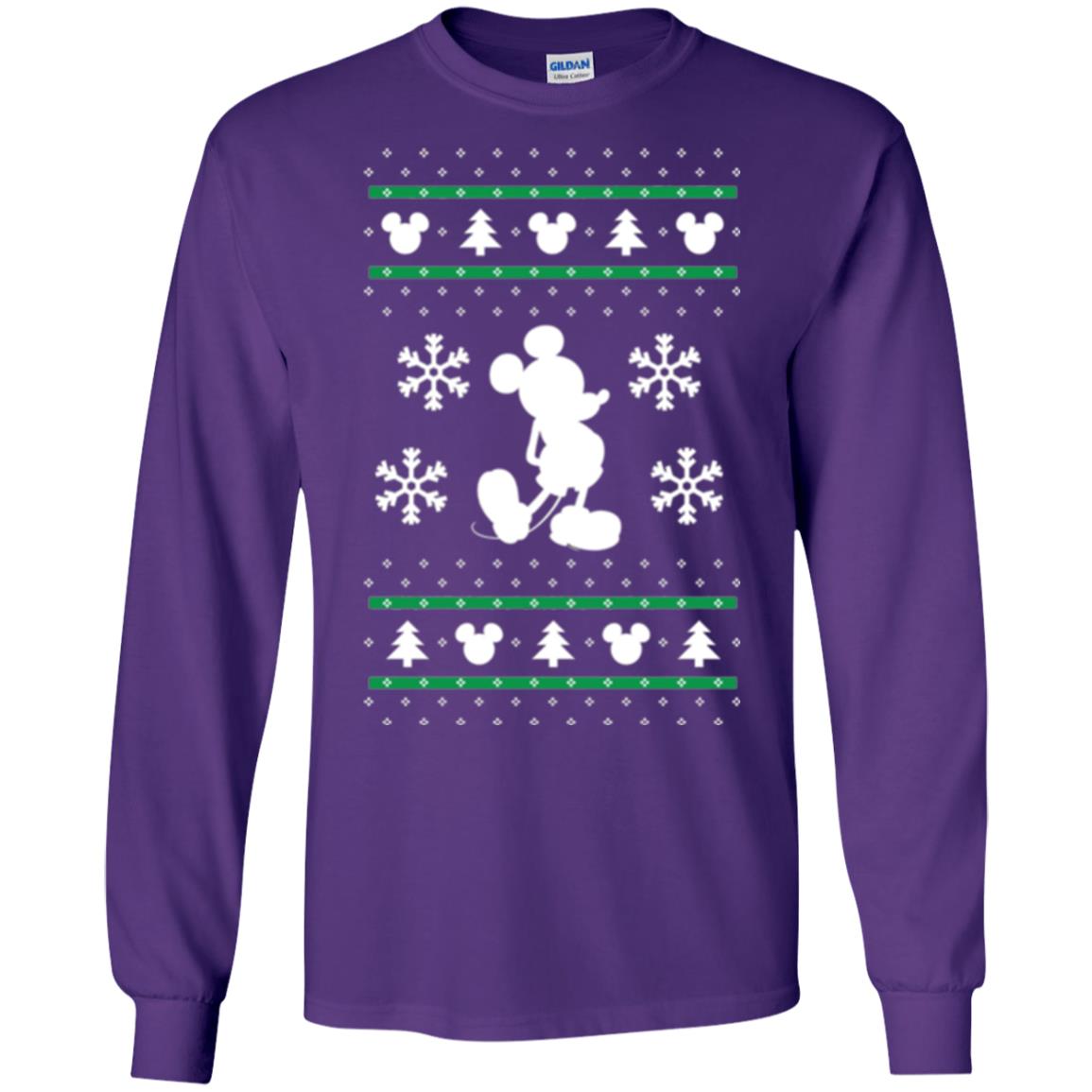 Christmas T-shirt Mickey Mouse Purple