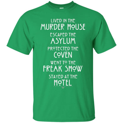 American Horror Story T-shirt Lived In The Murder House Irish Green