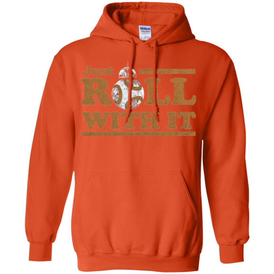 Movie T-Shirt Just Roll With You Orange