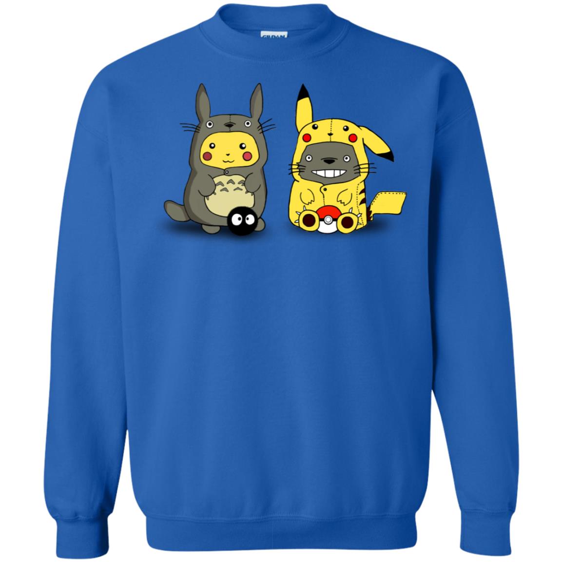 Pikachu Cosplay Totoro And Totoro Cosplay Pikachu T-shirt Royal