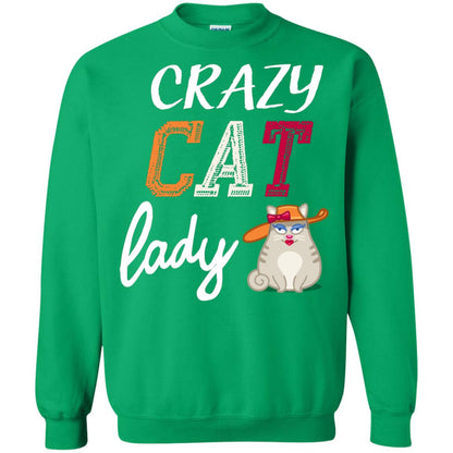 Crazy Cat Lady Chicken Shirt For Girls Womens Irish Green