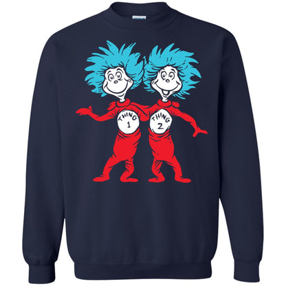 Dr. Seuss Thing 1 Thing 2 Buddies T-shirt Navy