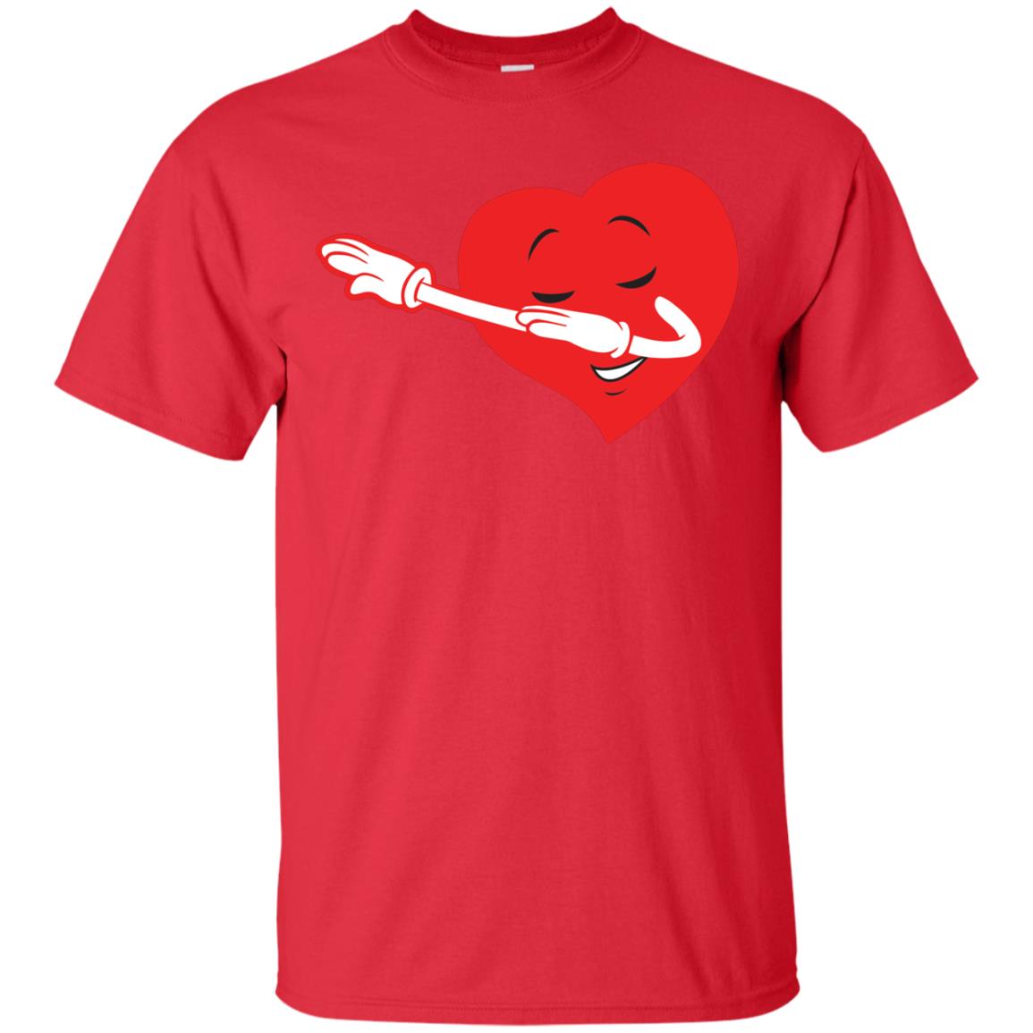 Valentine_s Day T-shirt Dabbing Heart Red