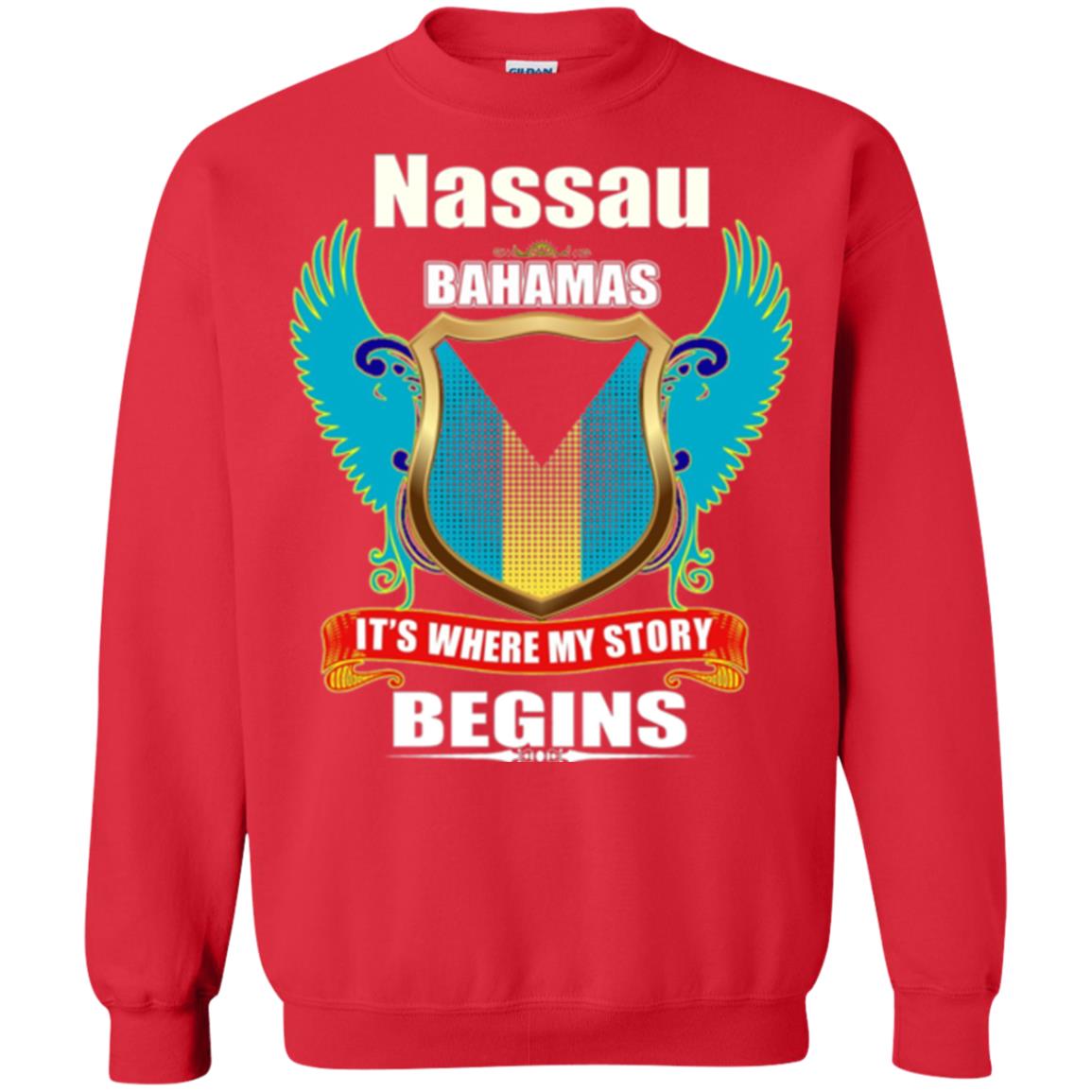 Bahamian T-shirt Nassau Bahamas T-shirt Red