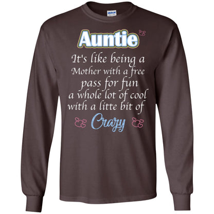 Auntie It's Like Being A Mother With A Free Pas For Fun A Whole Lot Of Cool With A Little Bit Of Crazy Dark Chocolate