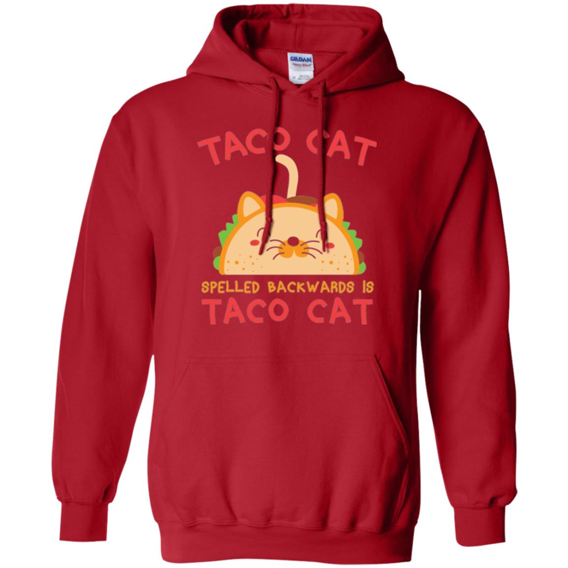 Taco Cat T-shirt Spelled Backwards Is Taco Cat Red