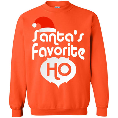 Christmas T-shirt Santa's Favorite Ho Orange