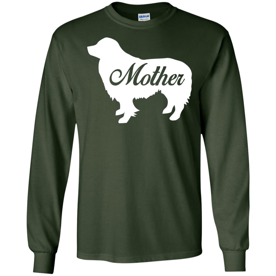 Border Collie Dog Mom T-shirt Forest Green