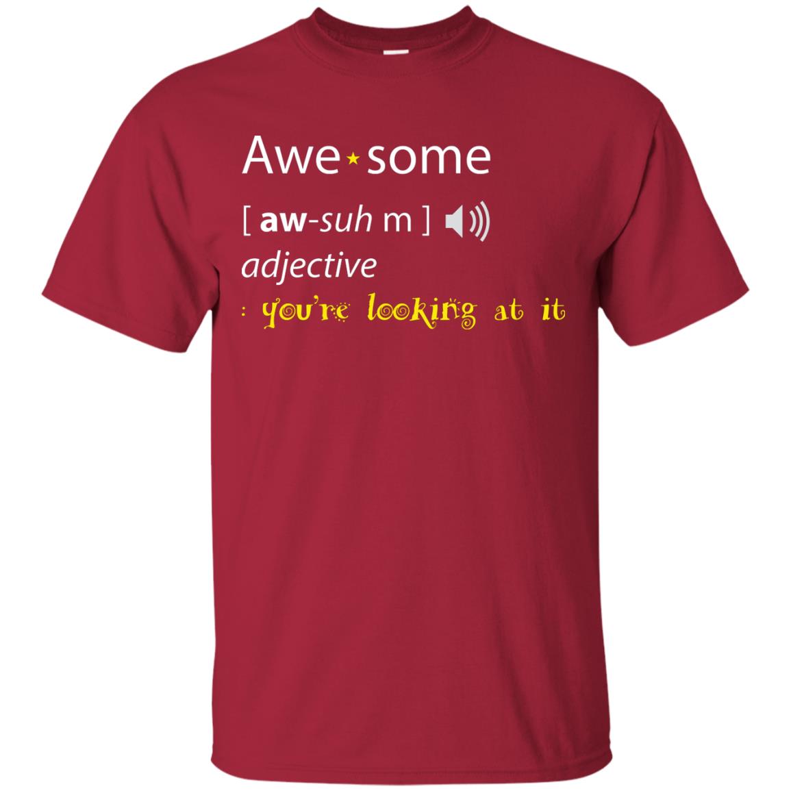 Awesome You_re Looking At It Cool Shirt For Boys Or Girls Cardinal