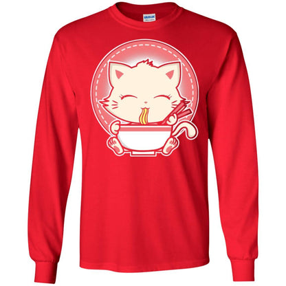 Anime T-shirt Kawaii Japanese Cat Ramen