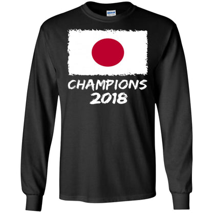 Football Lover T-shirt Japan Champions 2018 T-shirt Black