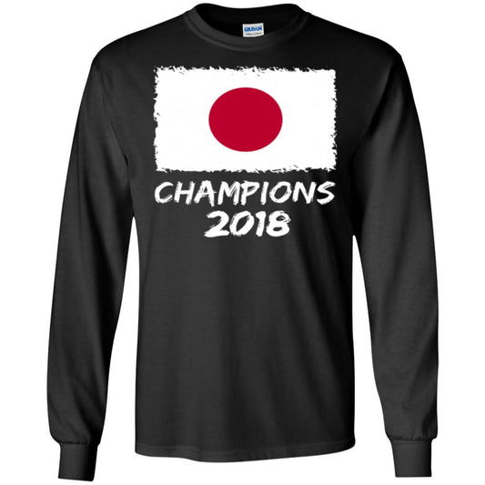Football Lover T-shirt Japan Champions 2018 T-shirt Black